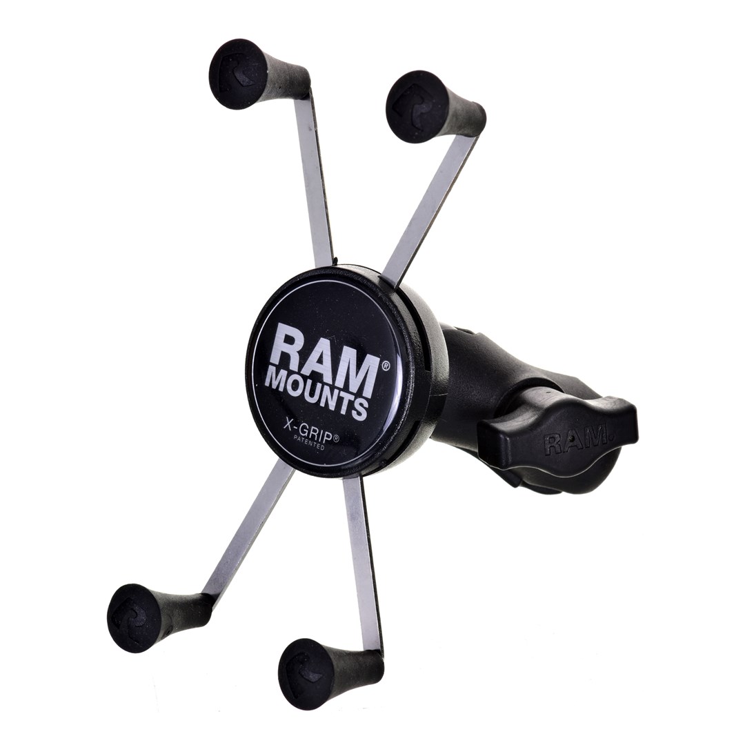 RAM Mounts X-Grip Large Phone Mount with Motorcycle Fork Stem Base RAM Mounts X-Grip Large Phone Mount with Motorcycle Fork Stem Base