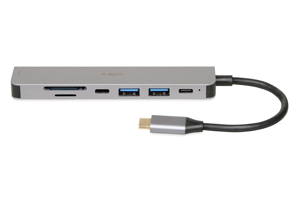 iBox IUH3SL4K interface hub USB Type-C 5000 Mbit/s Silver iBox IUH3SL4K interface hub USB Type-C 5000 Mbit/s Silver