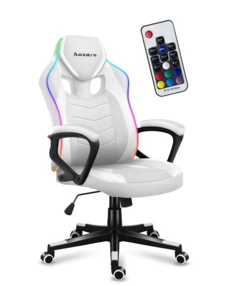 Huzaro Force 2.5 RGB WHITE MESH gaming chair Huzaro Force 2.5 RGB WHITE MESH gaming chair