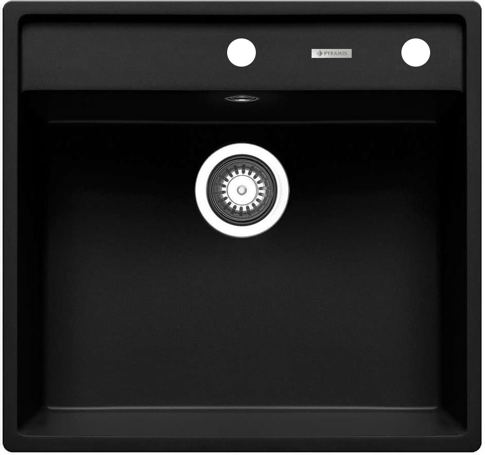 PYRAMIS CAMEA (53x50) 1B granite sink 070058201 carbon PYRAMIS CAMEA (53x50) 1B granite sink 070058201 carbon