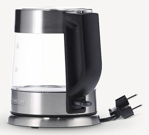 Severin WK 3468 electric kettle 1 L 2200 W Black, Stainless steel, Transparent Severin WK 3468 electric kettle 1 L 2200 W Black, Stainless steel, Transparent