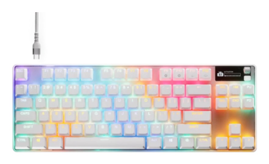 Steelseries APEX PRO TKL GEN 3 keyboard Gaming USB US English White Steelseries APEX PRO TKL GEN 3 keyboard Gaming USB US English White