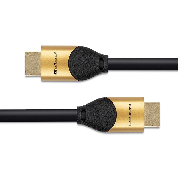 Qoltec 50355 HDMI v2.1 Cable Ultra high speed 8K | 60Hz | 28AWG | GOLD | 2m Qoltec 50355 HDMI v2.1 Cable Ultra high speed 8K | 60Hz | 28AWG | GOLD | 2m