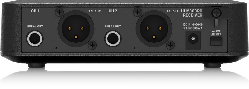 Behringer ULM302MIC - 2.4 GHz Digital Wireless System with 2 Handheld Microphones and Receiver Behringer ULM302MIC - 2.4 GHz Digital Wireless System with 2 Handheld Microphones and Receiver