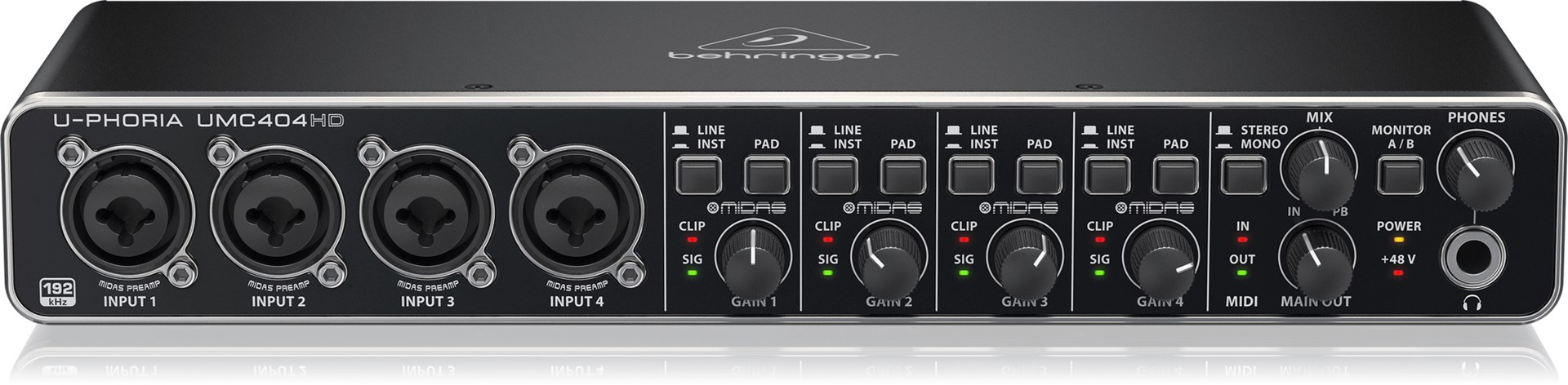 Behringer UMC404HD recording audio interface Behringer UMC404HD recording audio interface