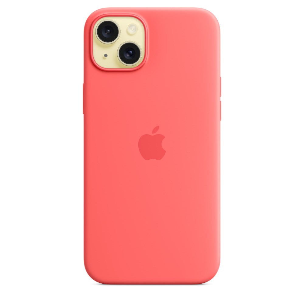 Apple iPhone 15 Plus Silicone Case with MagSafe - Guava Apple iPhone 15 Plus Silicone Case with MagSafe - Guava
