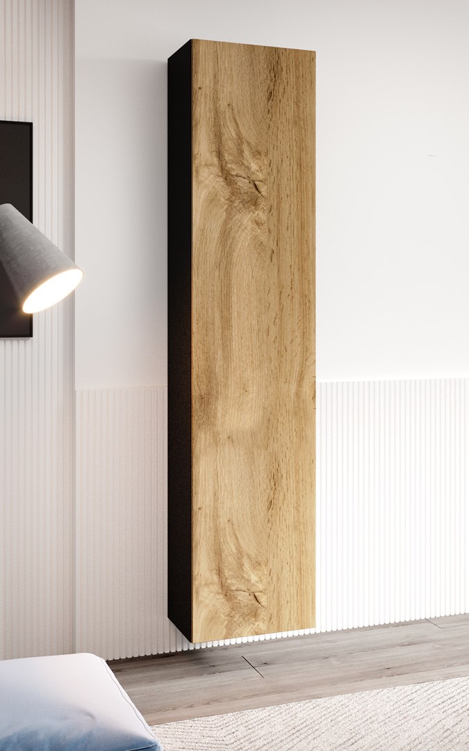 Cama full cabinet VIGO '180' 180/40/30 black/wotan oak Cama full cabinet VIGO '180' 180/40/30 black/wotan oak