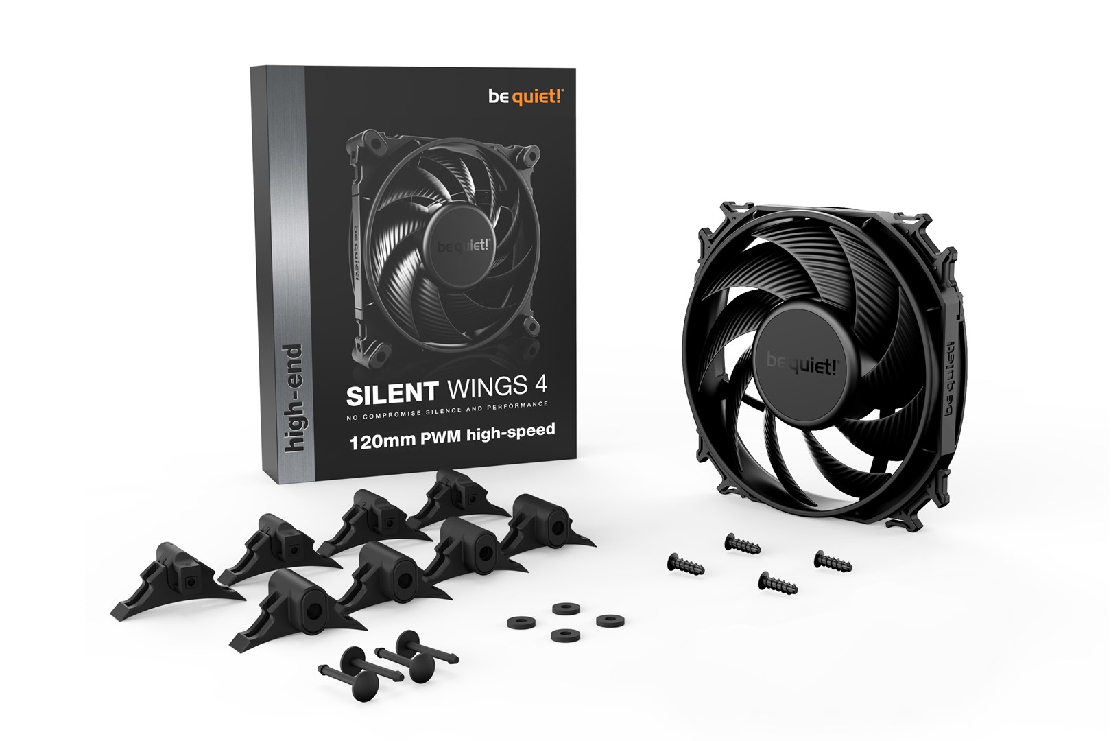 be quiet! SILENT WINGS 4 | 120mm PWM high-speed Computer case Fan 12 cm Black 1 pc(s) be quiet! SILENT WINGS 4 | 120mm PWM high-speed Computer case Fan 12 cm Black 1 pc(s)