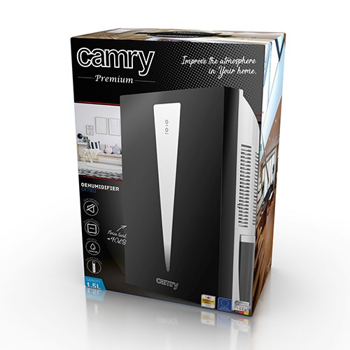 CAMRY CR 7903 dehumidifier 1.5 L 100 W Black, White CAMRY CR 7903 dehumidifier 1.5 L 100 W Black, White