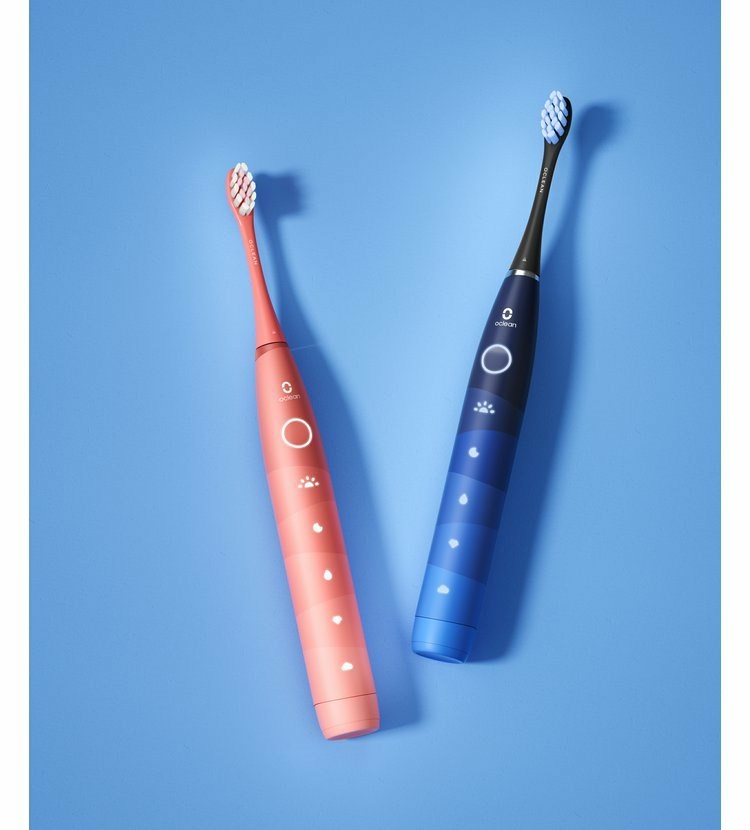 Set of sonic toothbrushes Oclean Find Duo Set (red/blue) Set of sonic toothbrushes Oclean Find Duo Set (red/blue)