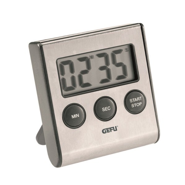 GEFU CONTARE Digital kitchen timer Black, Stainless steel GEFU CONTARE Digital kitchen timer Black, Stainless steel