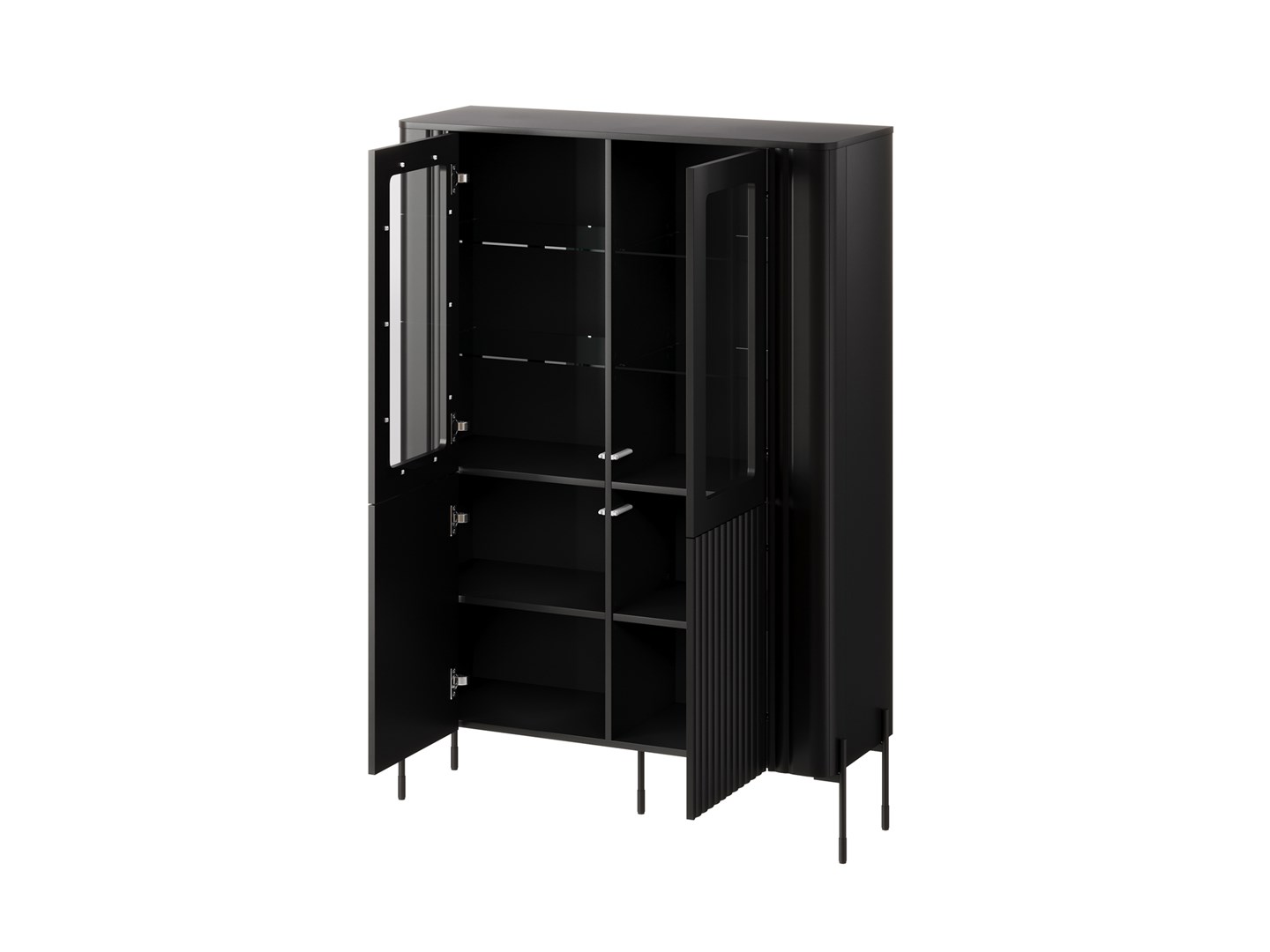 Cama VERA display cabinet 110x40x160 matt black Cama VERA display cabinet 110x40x160 matt black