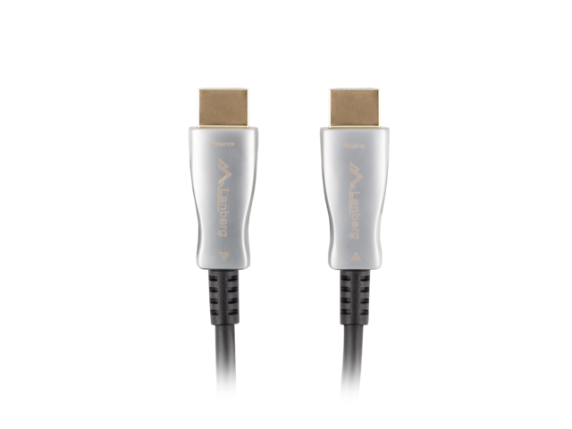 LANBERG HDMI CABLE M/M V2.0 10M OPTICAL AOC BLACK CA-HDMI-20FB-0100-BK LANBERG HDMI CABLE M/M V2.0 10M OPTICAL AOC BLACK CA-HDMI-20FB-0100-BK