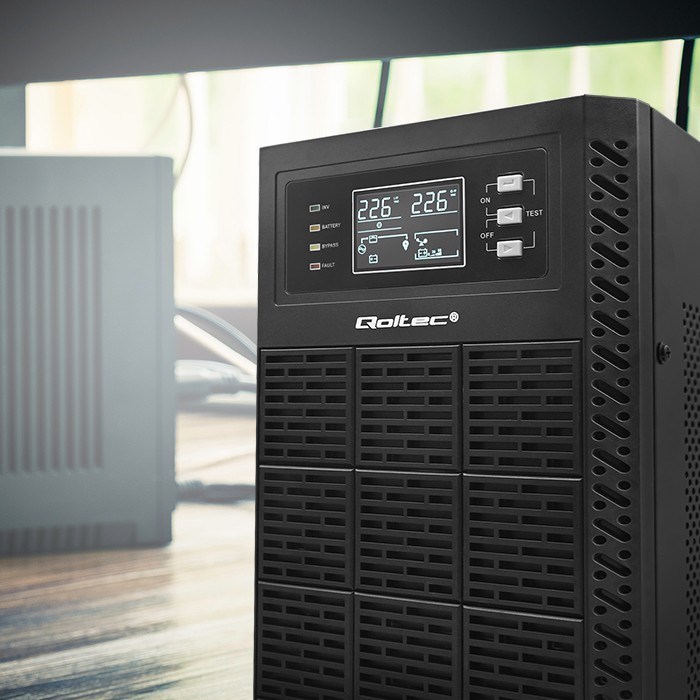 Qoltec 52284 Uninterruptible Power Supply UPS | 10kVA | 10000W | Power factor 1.0 | LCD | EPO | USB | On-line Qoltec 52284 Uninterruptible Power Supply UPS | 10kVA | 10000W | Power factor 1.0 | LCD | EPO | USB | On-line