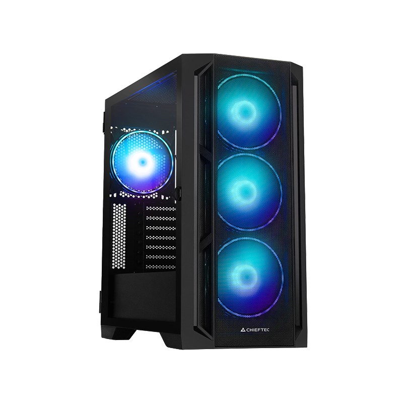 Chieftec PC- Gehäuse GA-01B-L-OP APEX LUMO Midi Tower Black Chieftec PC- Gehäuse GA-01B-L-OP APEX LUMO Midi Tower Black