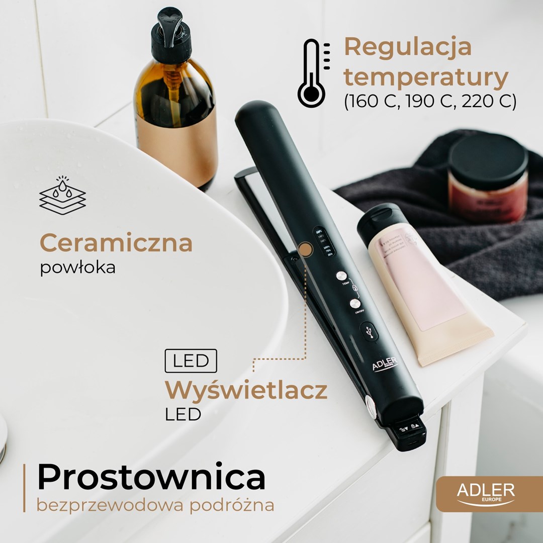 Hair Straightener ADLER AD 2327b Hair Straightener ADLER AD 2327b