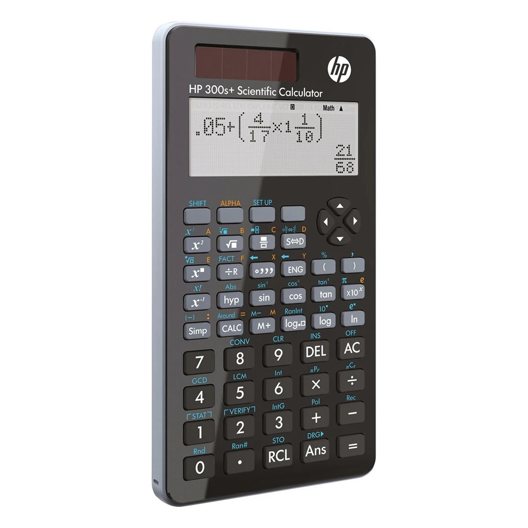 HP Calculator scientific office HP 300SPLUS/INT BX, 315 functions, 155x84x20mm, black HP Calculator scientific office HP 300SPLUS/INT BX, 315 functions, 155x84x20mm, black