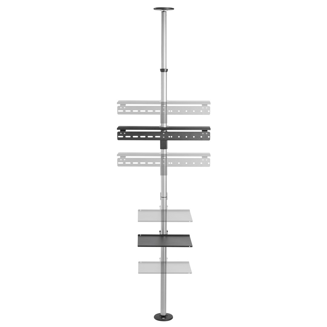 Telescopic TV holder, ceiling and floor with shelf Maclean MC-791N 37 "-70", max. 30 kg Telescopic TV holder, ceiling and floor with shelf Maclean MC-791N 37 "-70", max. 30 kg