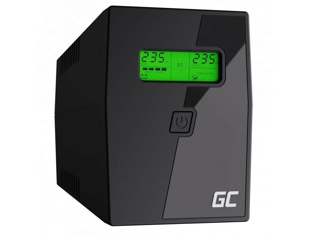 Green Cell UPS02 uninterruptible power supply (UPS) Line-Interactive 0.8 kVA 480 W 2 AC outlet(s) Green Cell UPS02 uninterruptible power supply (UPS) Line-Interactive 0.8 kVA 480 W 2 AC outlet(s)