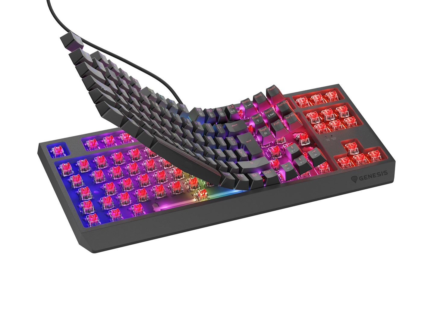 GENESIS Thor 230 TKL keyboard Gaming USB QWERTY Spanish Black GENESIS Thor 230 TKL keyboard Gaming USB QWERTY Spanish Black