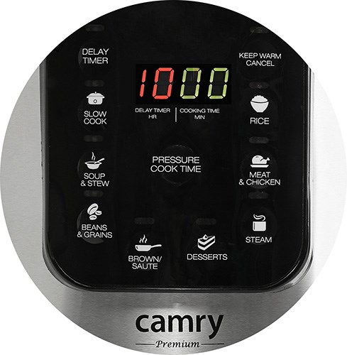 Camry CR 6409 multi cooker 6 L 1000 W Black,Stainless steel Camry CR 6409 multi cooker 6 L 1000 W Black,Stainless steel