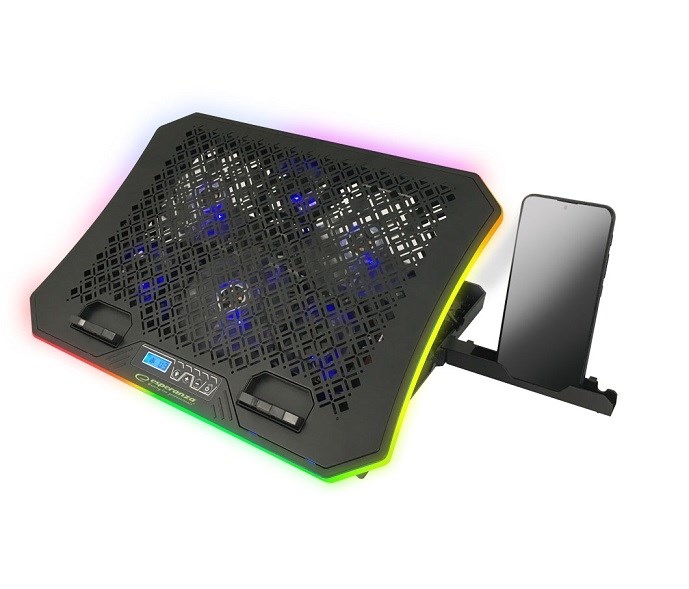 Esperanza GALERNE laptop cooling pad 48.3 cm (19") 2100 RPM Black Esperanza GALERNE laptop cooling pad 48.3 cm (19") 2100 RPM Black