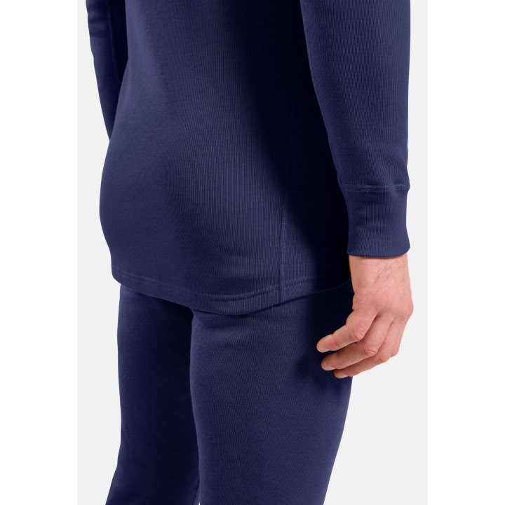 Odlo BL TOP crew neck l/s ACTIVE WARM long-sleeved thermal underwear, size M, blue Odlo BL TOP crew neck l/s ACTIVE WARM long-sleeved thermal underwear, size M, blue