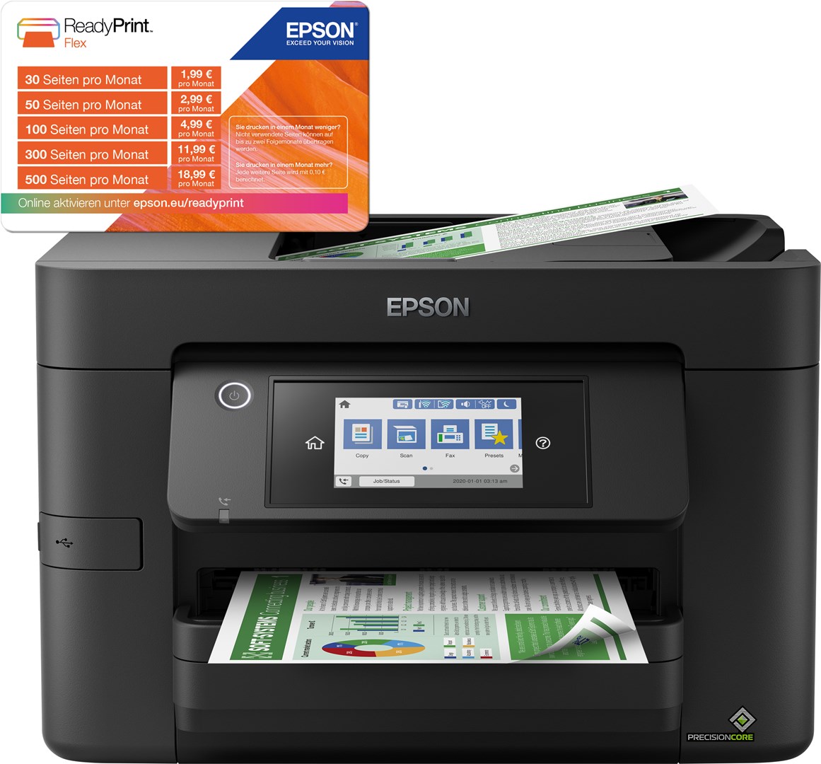 Epson WorkForce Pro WF-4820DWF Inkjet A4 4800 x 2400 DPI 25 ppm Wi-Fi Epson WorkForce Pro WF-4820DWF Inkjet A4 4800 x 2400 DPI 25 ppm Wi-Fi
