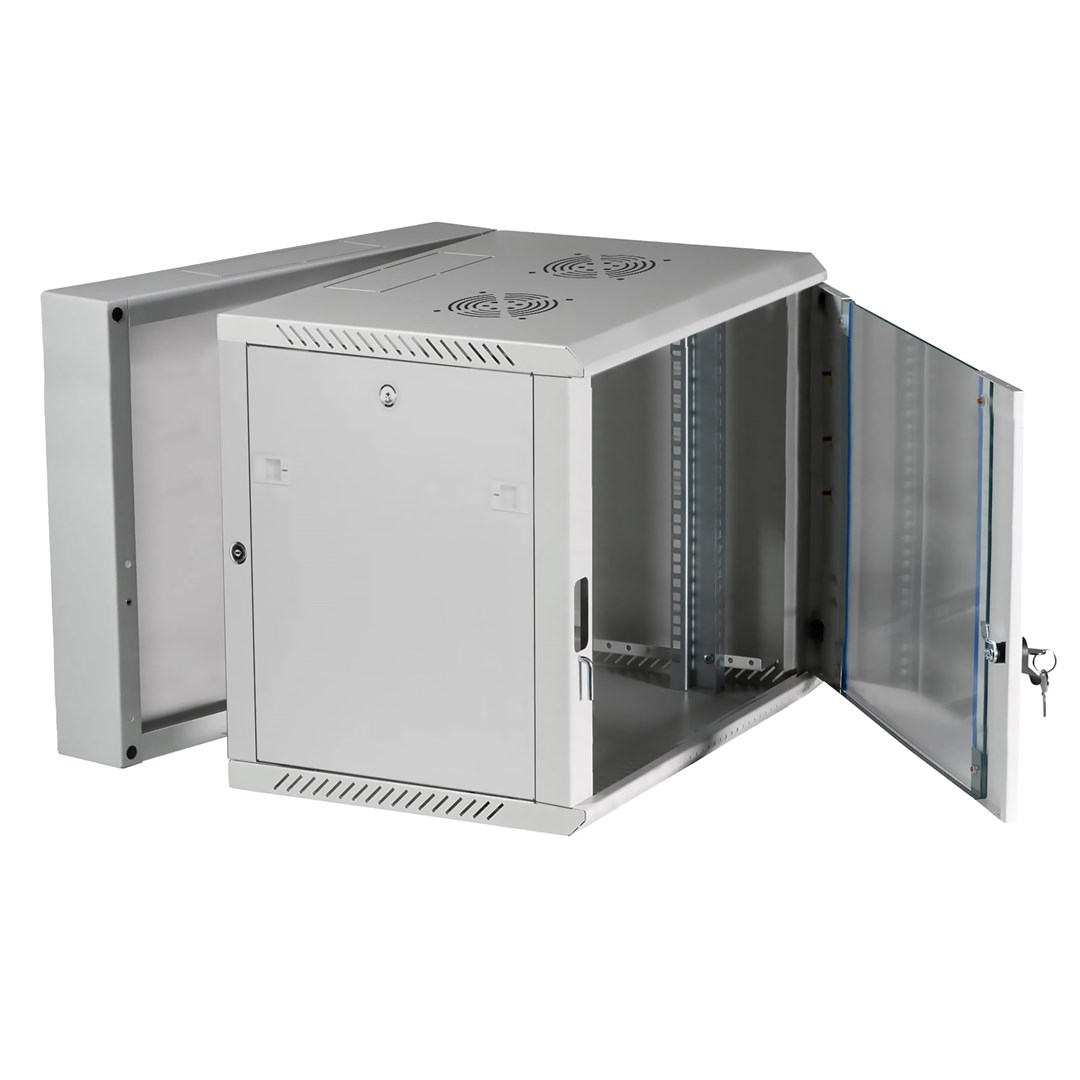 Extralink Rackmount cabinet 12U 600x600 AZH Gray wall mounted, swing type Extralink Rackmount cabinet 12U 600x600 AZH Gray wall mounted, swing type