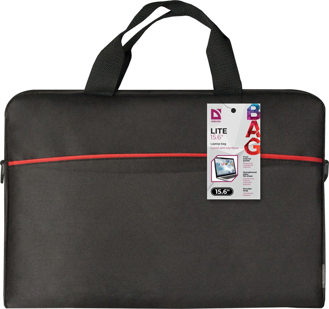 Defender Lite notebook case 39.6 cm (15.6") Briefcase Black Defender Lite notebook case 39.6 cm (15.6") Briefcase Black
