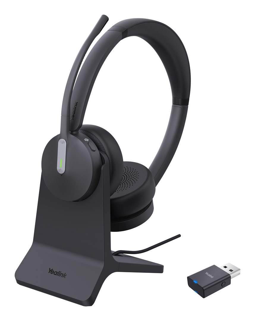 Yealink WH64 Hybird Dual with Charging Stand Teams Headset Yealink WH64 Hybird Dual with Charging Stand Teams Headset