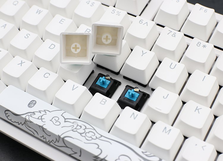 Ducky One 2 White Edition keyboard Universal USB German Ducky One 2 White Edition keyboard Universal USB German