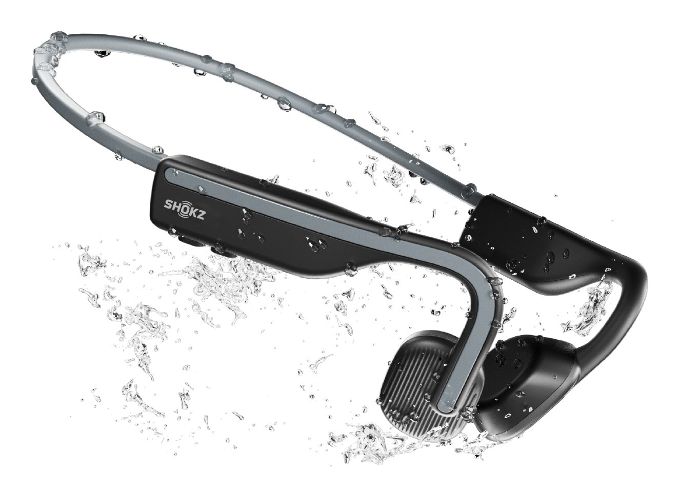 SHOKZ OpenMove Headphones Wireless Neck-band Sports Bluetooth Grey SHOKZ OpenMove Headphones Wireless Neck-band Sports Bluetooth Grey