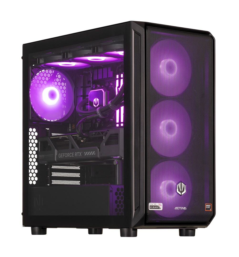 Actina 5901443411987 PC AMD Ryzen™ 7 7800X3D 32 GB DDR5-SDRAM 2 TB SSD NVIDIA GeForce RTX 5090 Windows 11 Home Midi Tower Black Actina 5901443411987 PC AMD Ryzen™ 7 7800X3D 32 GB DDR5-SDRAM 2 TB SSD NVIDIA GeForce RTX 5090 Windows 11 Home Midi Tower Black
