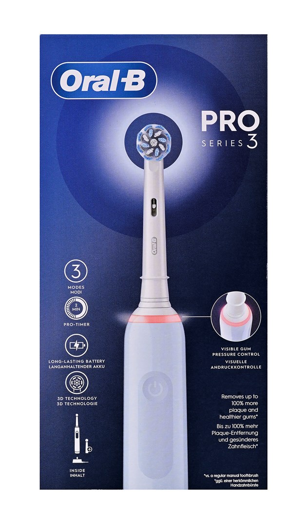 Oral-B Pro 3 Pro3 3000 Adult Rotating-oscillating toothbrush Blue Oral-B Pro 3 Pro3 3000 Adult Rotating-oscillating toothbrush Blue