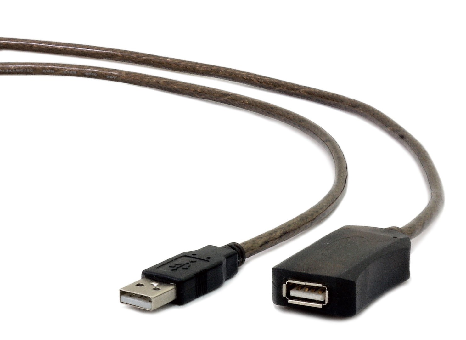 Gembird USB A/USB A M/F 5m USB cable USB 2.0 Black Gembird USB A/USB A M/F 5m USB cable USB 2.0 Black
