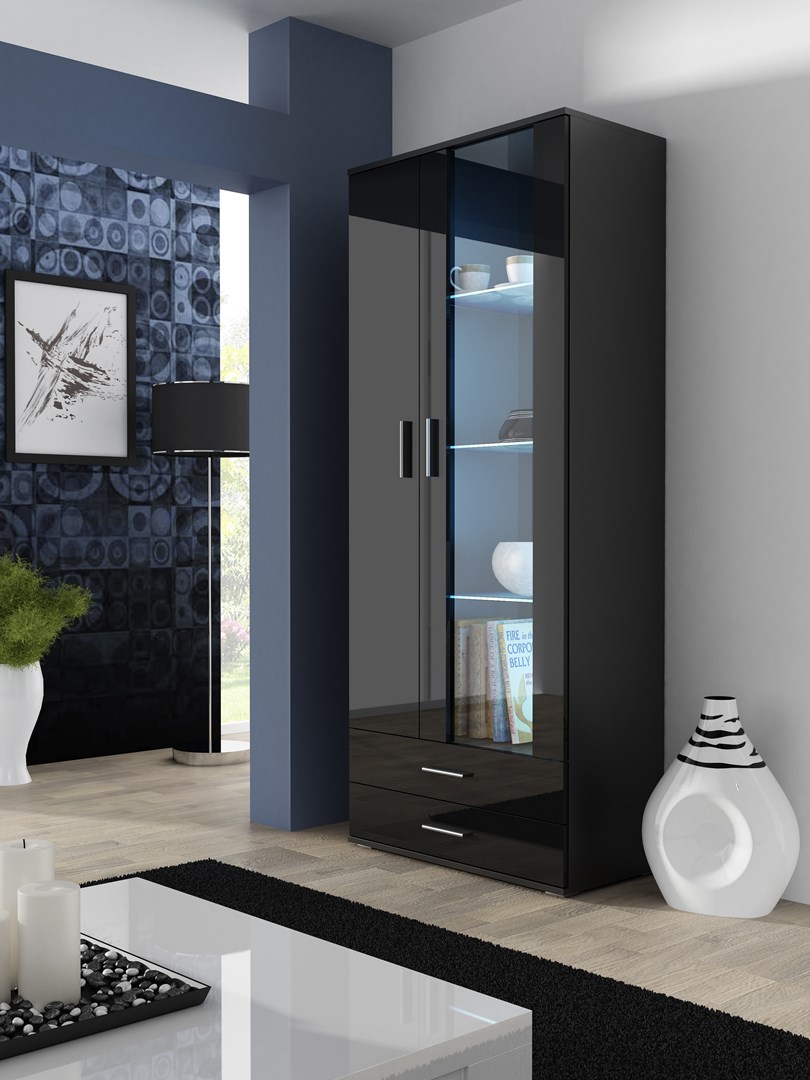 SOHO 8 set (RTV180 cabinet + S6 + shelves) Black / Black gloss SOHO 8 set (RTV180 cabinet + S6 + shelves) Black / Black gloss
