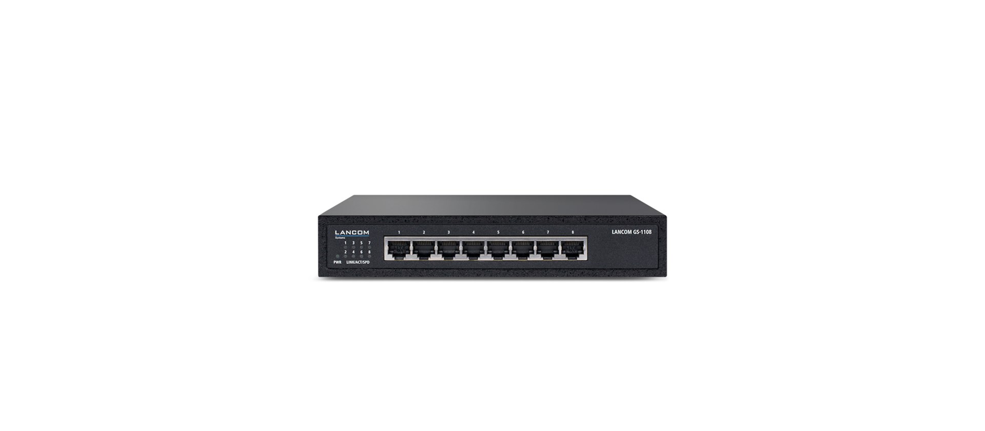 LANCOM GS-1108 Unmanaged L2 Gigabit Ethernet (10/100/1000) Black LANCOM GS-1108 Unmanaged L2 Gigabit Ethernet (10/100/1000) Black