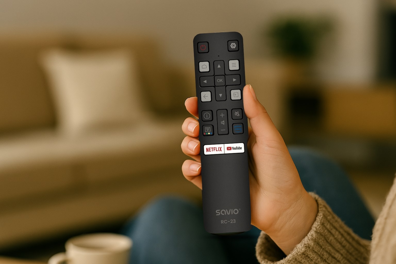 SAVIO RC-23 Universal / Replacement Remote Control for TCL TV SAVIO RC-23 Universal / Replacement Remote Control for TCL TV