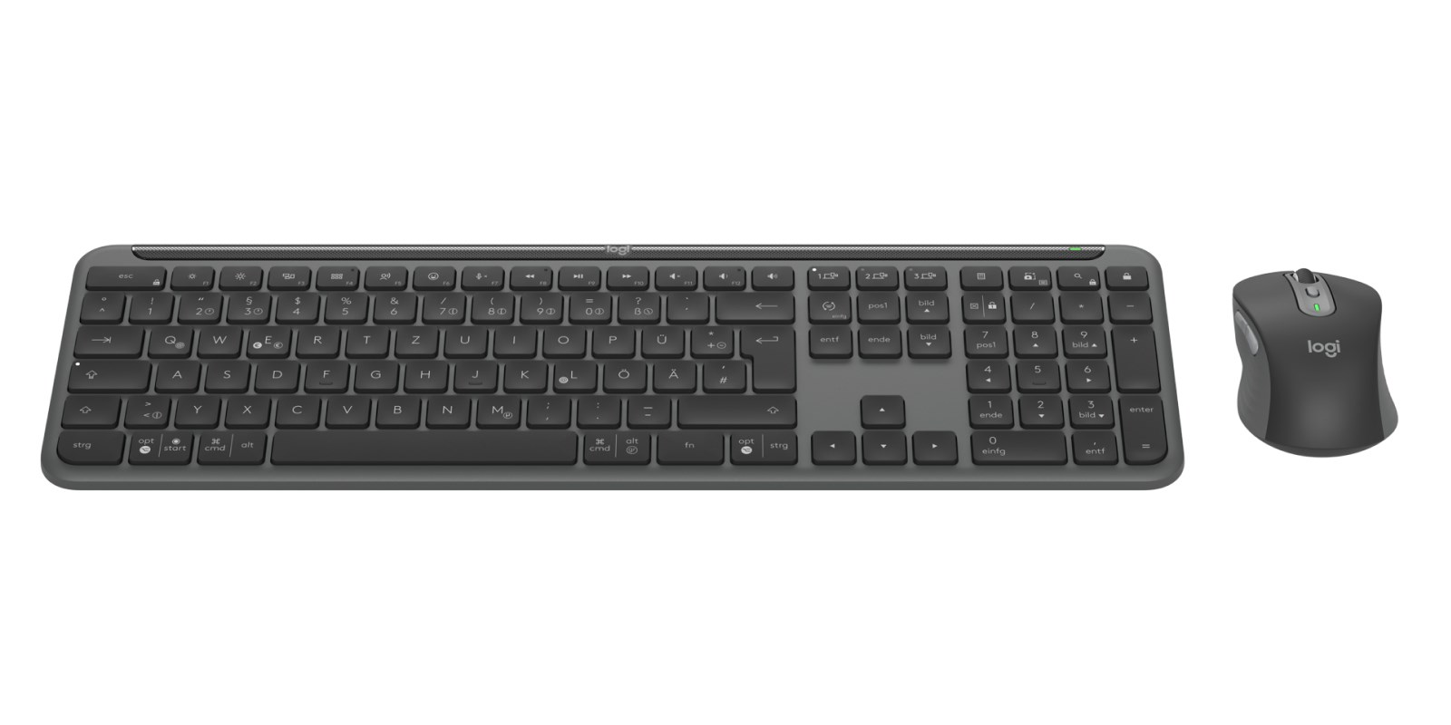 Logitech 920-012504 keyboard Mouse included Office RF Wireless + Bluetooth QWERTZ German Graphite Logitech 920-012504 keyboard Mouse included Office RF Wireless + Bluetooth QWERTZ German Graphite