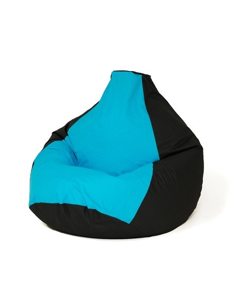 Sako bag pouffe Pear black and blue XL 130 x 90 cm Sako bag pouffe Pear black and blue XL 130 x 90 cm