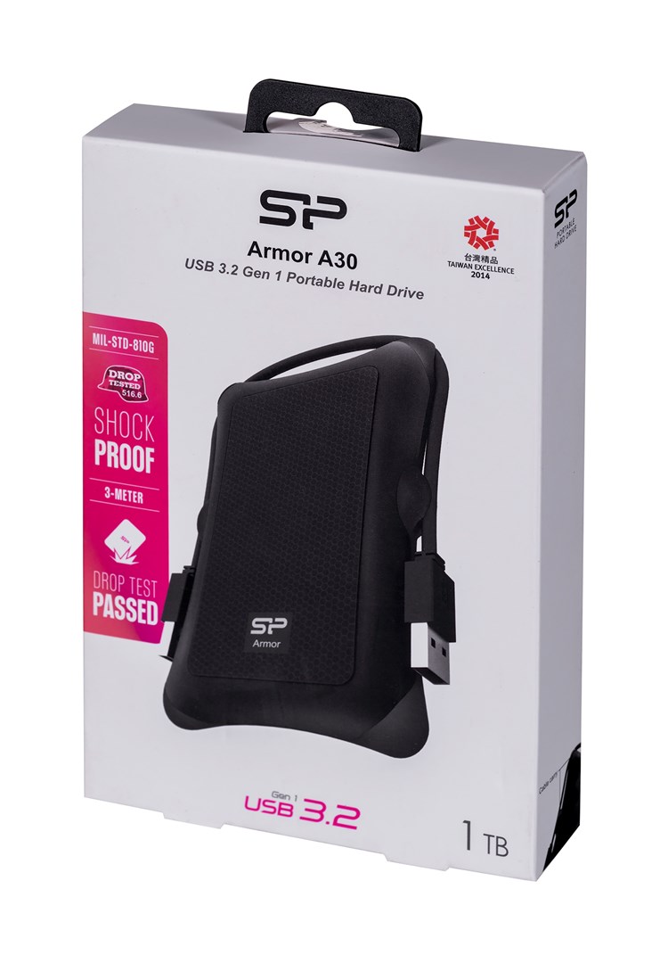 Silicon Power Armor A30 external hard drive 1 TB Black Silicon Power Armor A30 external hard drive 1 TB Black