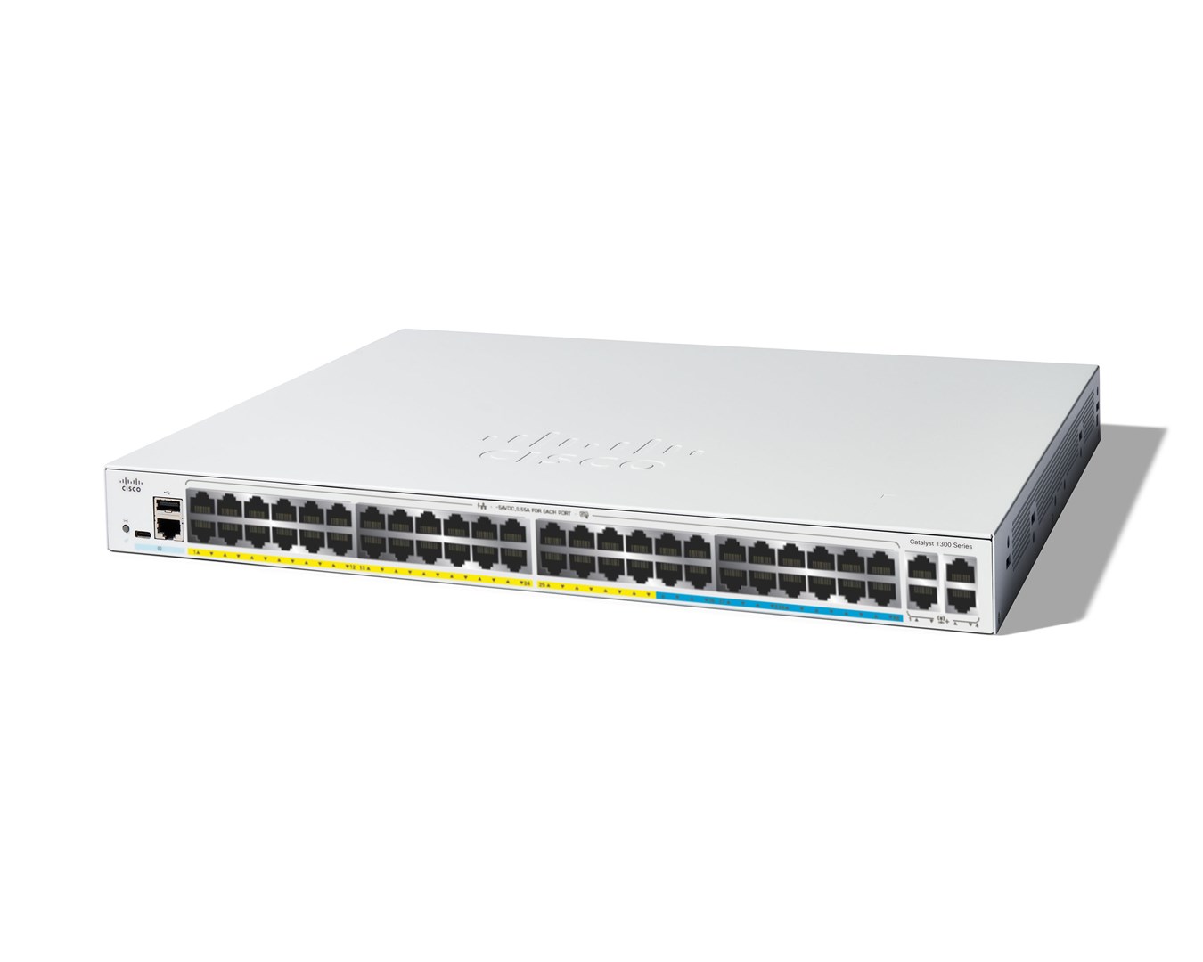 Cisco Catalyst C1300-48MGP-4X network switch Managed L2/L3 Gigabit Ethernet (10/100/1000) Power over Ethernet (PoE) Grey Cisco Catalyst C1300-48MGP-4X network switch Managed L2/L3 Gigabit Ethernet (10/100/1000) Power over Ethernet (PoE) Grey