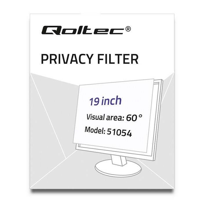Qoltec 51054 display privacy filter 48.3 cm (19") Laptop Qoltec 51054 display privacy filter 48.3 cm (19") Laptop