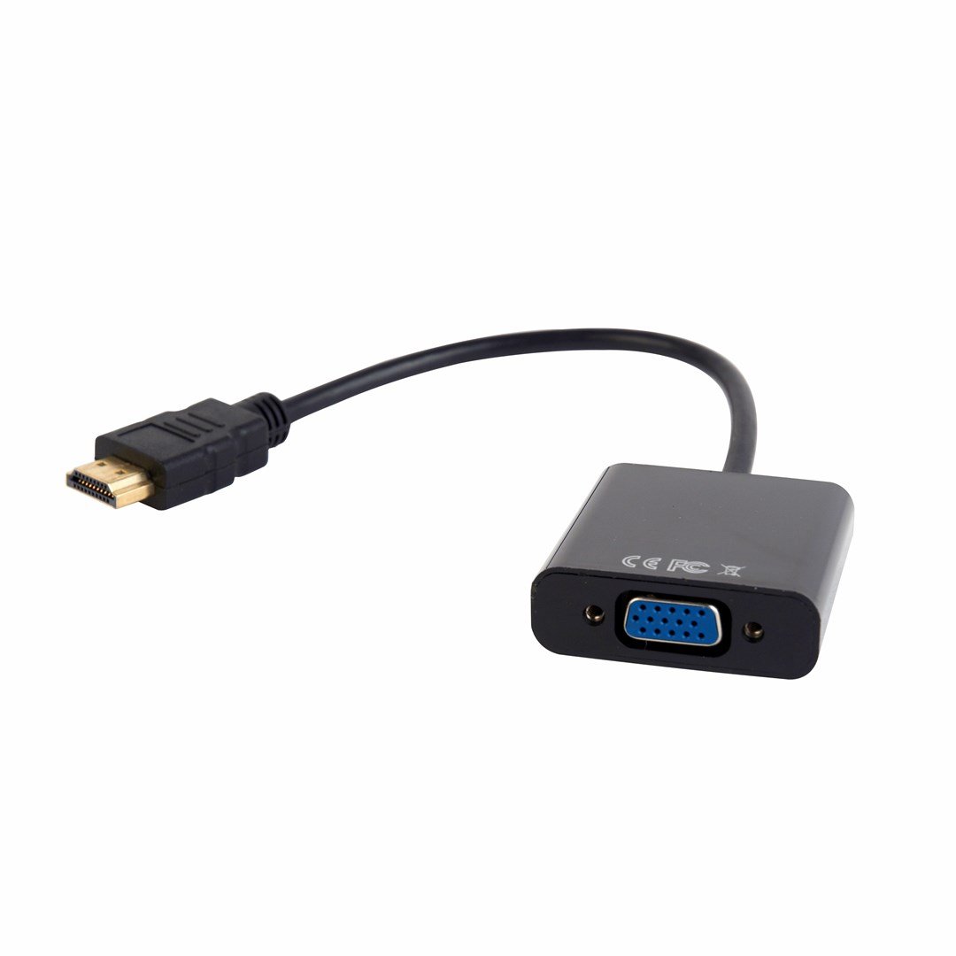 Gembird A-HDMI-VGA-03 video cable adapter 0.15 m HDMI Type A (Standard) VGA (D-Sub) Black Gembird A-HDMI-VGA-03 video cable adapter 0.15 m HDMI Type A (Standard) VGA (D-Sub) Black
