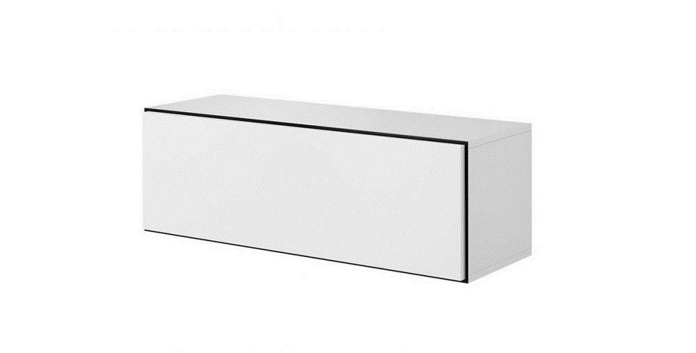 Cama full storage cabinet ROCO RO1 112/37/39 white/black/white Cama full storage cabinet ROCO RO1 112/37/39 white/black/white