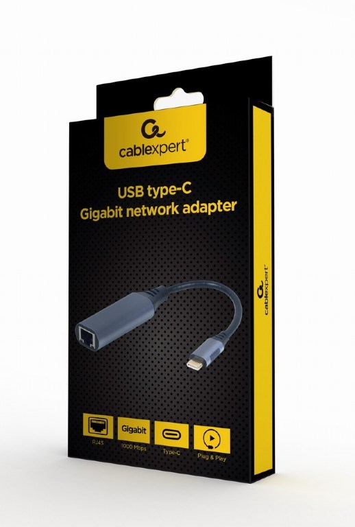 Gembird A-USB3C-LAN-01 notebook dock/port replicator USB 3.2 Gen 1 (3.1 Gen 1) Type-C Black, Grey Gembird A-USB3C-LAN-01 notebook dock/port replicator USB 3.2 Gen 1 (3.1 Gen 1) Type-C Black, Grey