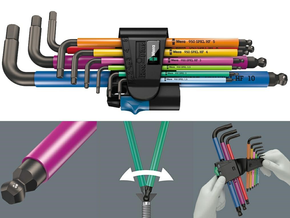 Wera 05022210001 hex key L-shaped hex key set Metric 9 pc(s) Wera 05022210001 hex key L-shaped hex key set Metric 9 pc(s)