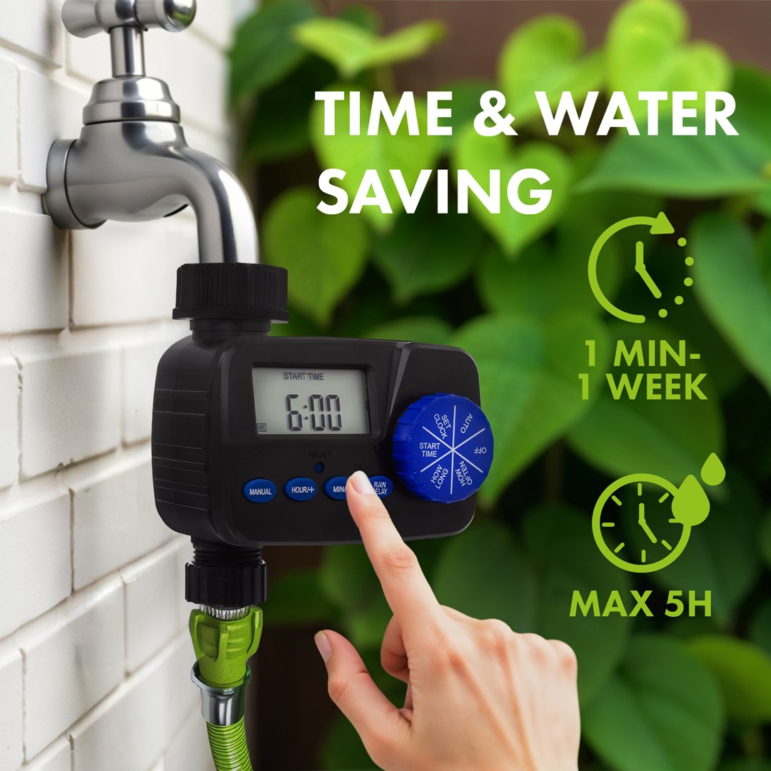 GreenBlue electronic irrigation controller, programmer, 2x1.5V AA power supply, GB390 GreenBlue electronic irrigation controller, programmer, 2x1.5V AA power supply, GB390
