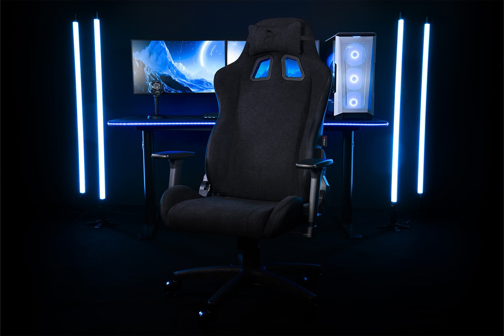 Arozzi AVANTI-SFB-PBK video game chair Console gaming chair Upholstered seat Arozzi AVANTI-SFB-PBK video game chair Console gaming chair Upholstered seat